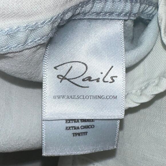 Rails Carter Light Vintage Dip Dye Ombre Tencel Button Up Top Size XS - Picture 8 of 16